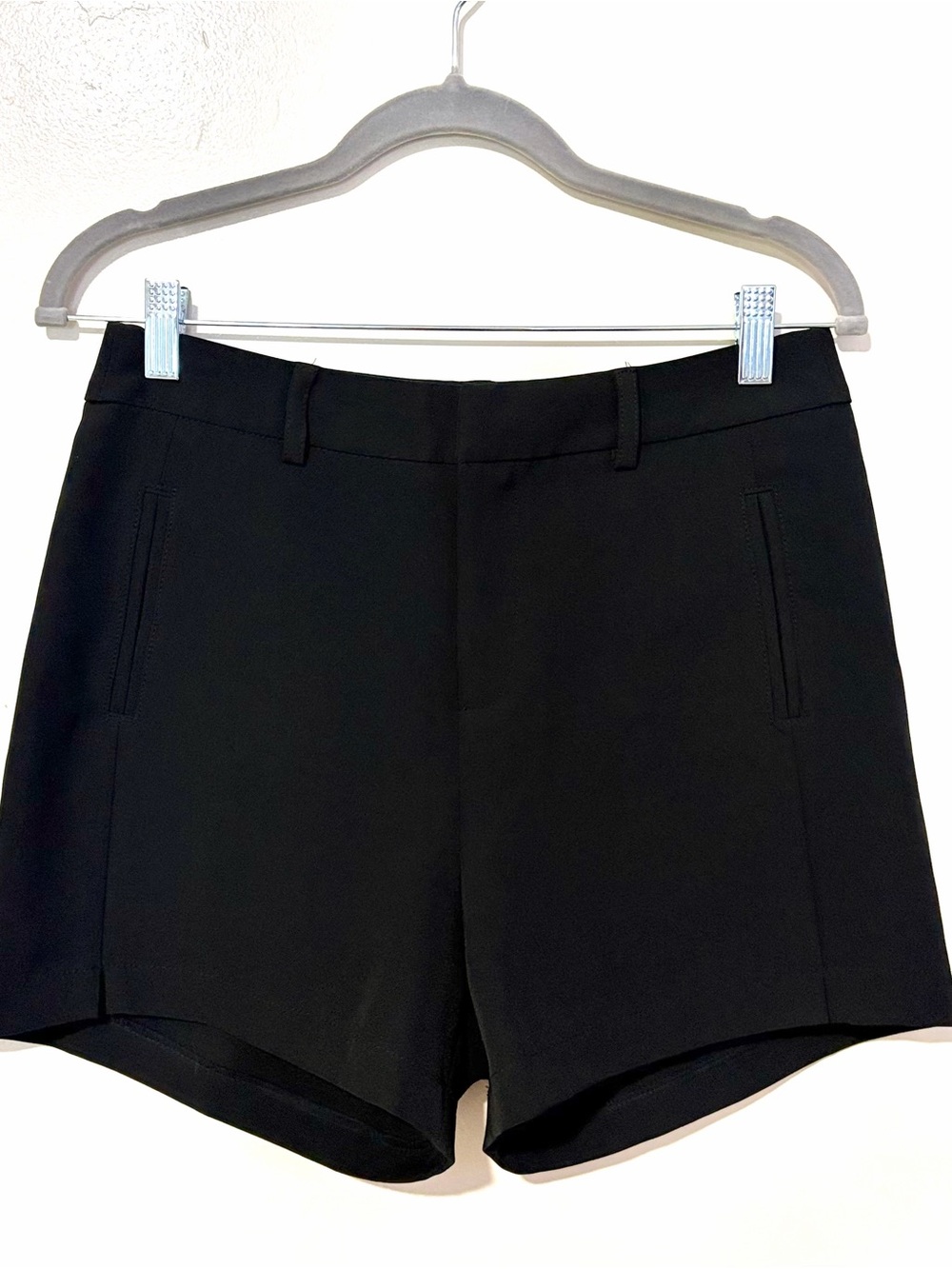 A. Byer Black High-Waist Tailored Shorts